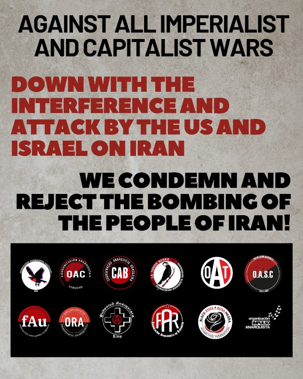 Black Rose/Rosa Negra and our Latin American sibling organizations reaffirm our statement from last year: against all imperialist and capitalist wars, against the US and Israeli attack on Iran.