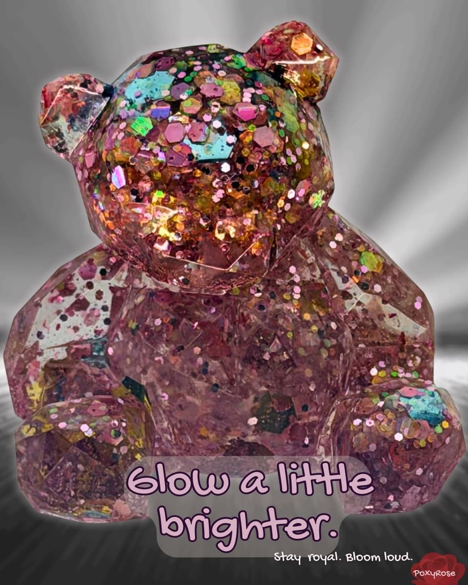 The Pink Sparkle Resin Bear Keepsake carries layered shimmer sealed in  translucent pink resin  steady, not loud. I wrote about the story behind  this pour.  https://t.co/BmGc2zKPhd #ResinArt #StudioMoment #HandmadeDecor