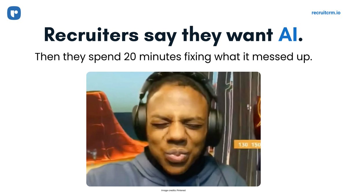CrmRecruit's tweet photo. AI is already reshaping recruitment. The only question is - are you ahead of it?
Top-performing recruiters aren’t waiting.
See what you’re missing: https://t.co/eCtDspHRYG
#recruitcrm #recruitmentai #recruitingsoftware #atssoftware https://t.co/Pjpm2aP2HA
