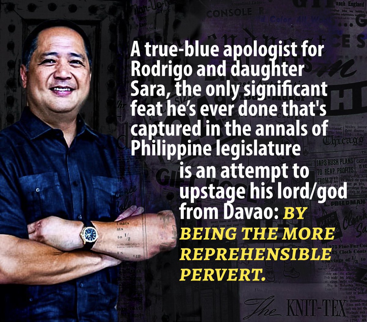 joel_gregorio's tweet photo. ‘Sinabi niya lang iyon, nagpapatawa lang siya.’
Be like Digong.
Bong Suntay, a staunch Duterte ally, was one of only four lawmakers who voted against cutting the budget for Sara’s OVP in late 2025. #DDS, loud & proud.
#WomensHistoryMonth
#BongSuntay
#HouseOfRepsPH https://t.co/NXgyfQh1cY