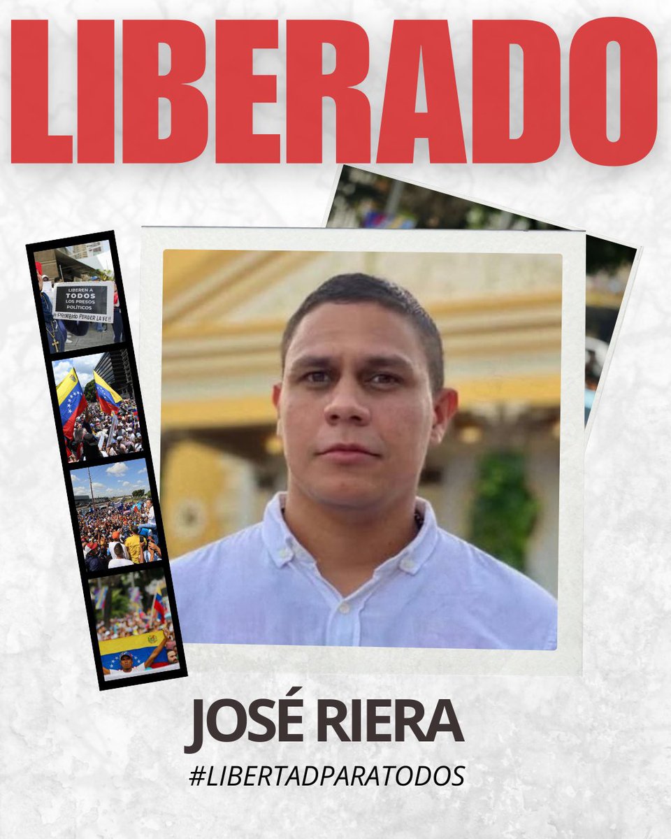 Liberado nuestro hermano  José Riera, nunca debió estar ni un segundo preso!