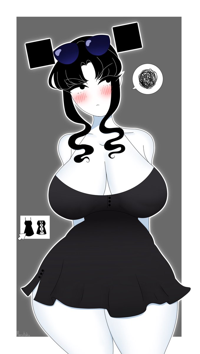 Mecotaku's tweet photo. Clothing options for Cass 🖤
(Fanart of @FellatrixArt OC) https://t.co/vK4M5TrwpP
