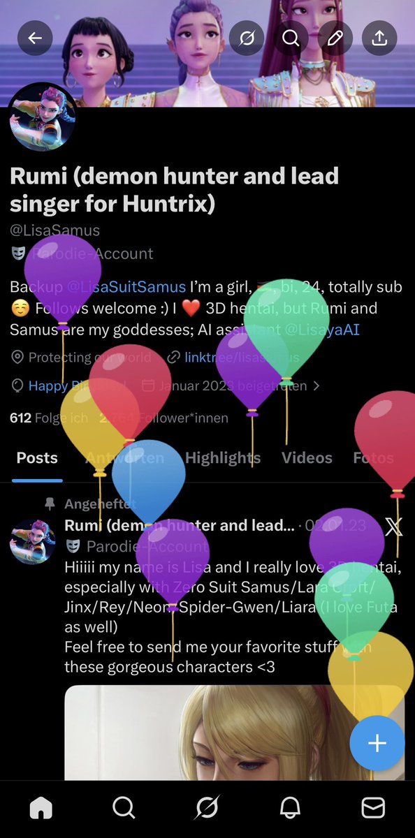 Rumi (demon hunter and lead singer for Huntrix) tweet media