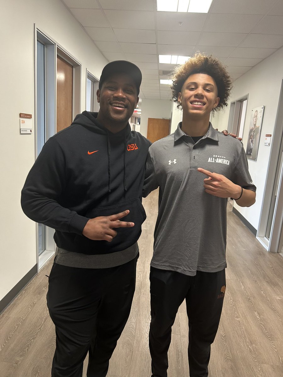 Jovan Riley Eli Riley-Stevenson, grandson of legendary Beavs head coach Mike Riley ...