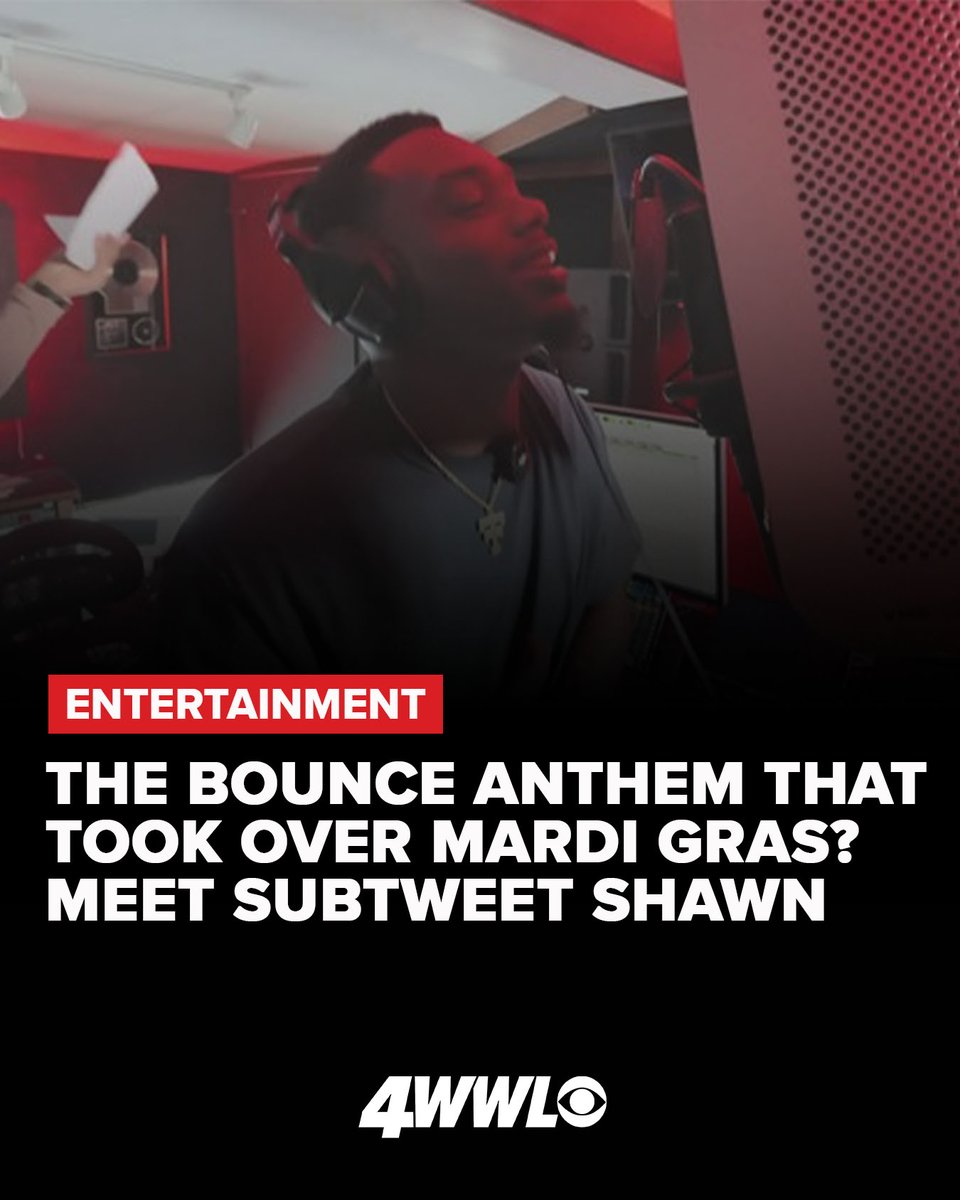 WWLTV's tweet image. If you posted a Mardi Gras recap this year, chances are you heard SubTweet Shawn’s latest bounce anthem. bit.ly/47aDZa5 

#MardiGras #SubTweetShawn #NewOrleans #Bounce #Culture #Entertainment #Music #LocalNews #News