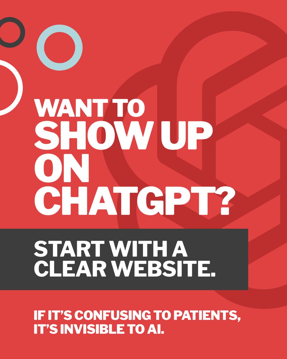 eNox's tweet photo. If visitors ask “What do they do?” your website isn’t clear—AI won’t get it either. 🚨 Clear pages, structured headings, and real answers boost visibility for patients and AI alike.

📲 https://t.co/uyk4ngdiGE https://t.co/j6qlbpq3zp