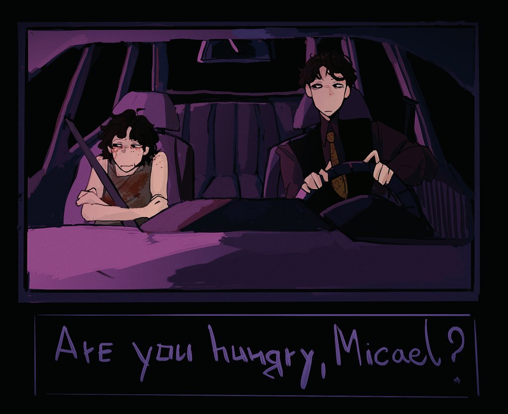 wolframeas's tweet photo. Absolutely nothing happened that day, the father and son are just going to McDonald's  or smth in the evening
#fnaf #michaelafton sweet #williamafton https://t.co/8kzJeiv2yk