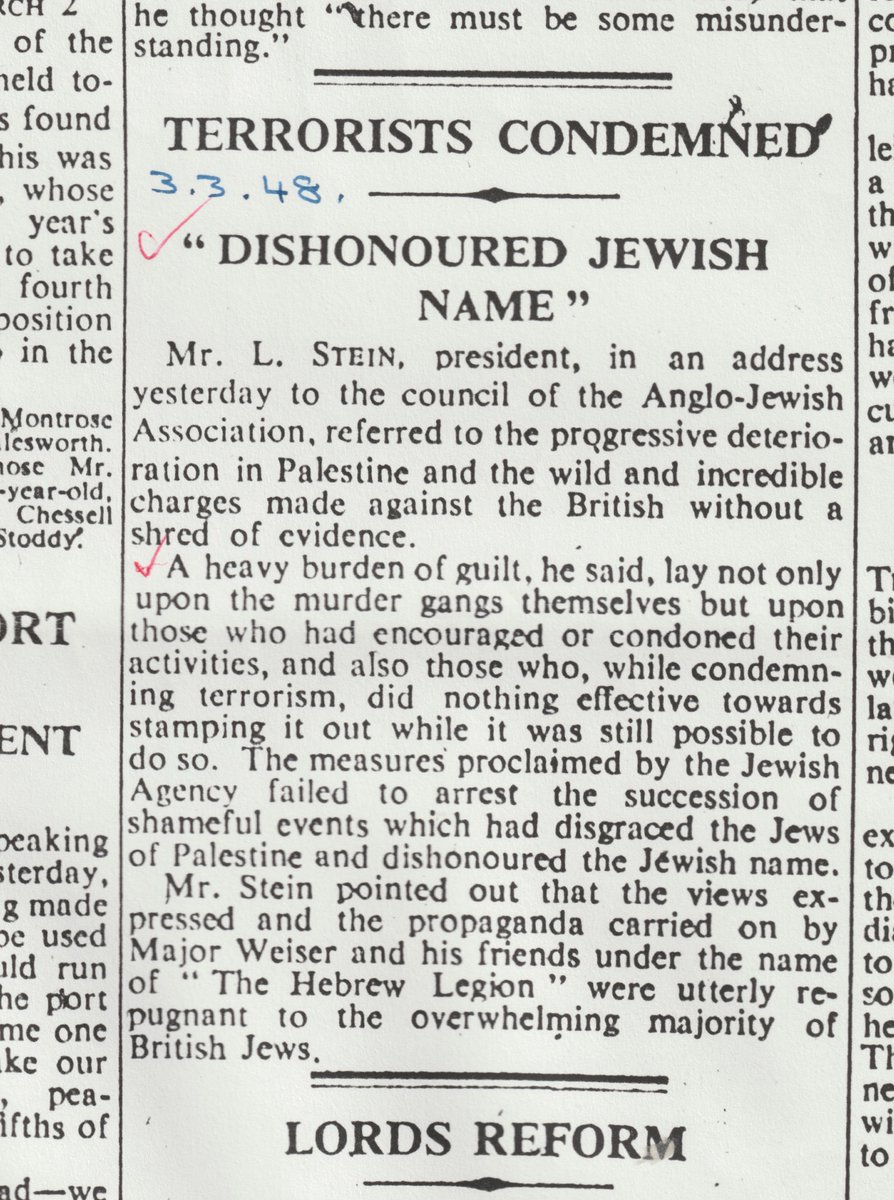 rossinjoppa's tweet photo. #Day214 P2T for https://t.co/p86lkRLaFX
This evening’s donation is to Ibrahim https://t.co/AM1SnHgaCE

Wednesday 3rd March 1948
Scotsman: Jewish convoy from Tel-Aviv in 3 hour battle to cover 48 miles to al-Quds
Times: i “Alleged cruelty to Germans”
ii “Terrorists”
@ll4gaza_ofcl https://t.co/TNVHcxOQNX