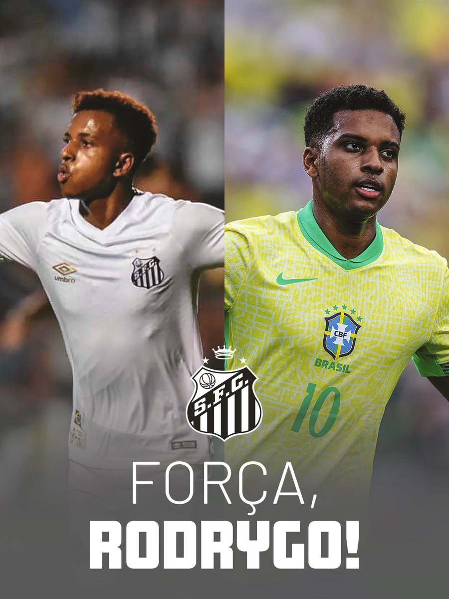 FORÇA, RODRYGO! 🤍🖤

O Santos FC lamenta profundamente a lesão sofrida por Rodrygo Goes, nosso eterno #MeninoDaVila, durante partida do Real Madrid pela La Liga.

Sinta-se abraçado por toda a nação santista neste difícil momento. Desejamos uma pronta recuperação para você voltar