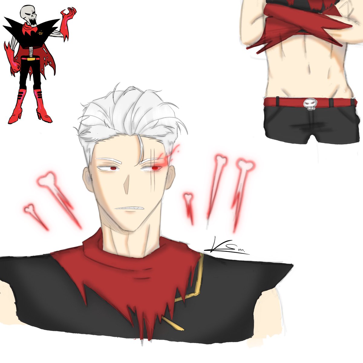 Vsm_Rhea's tweet photo. Underfell pup wip.( ? ) #papyrus #underfell https://t.co/vKaNUMIoEz