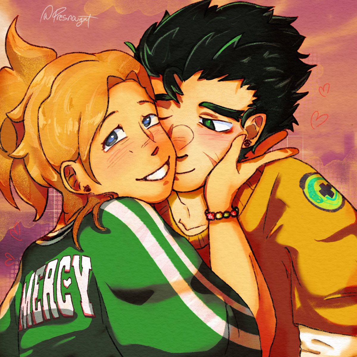 pzunheit's tweet photo. Gency artt i did long ago #gency #genji #mercy #OverwatchFanart https://t.co/NA3FgdJsYT