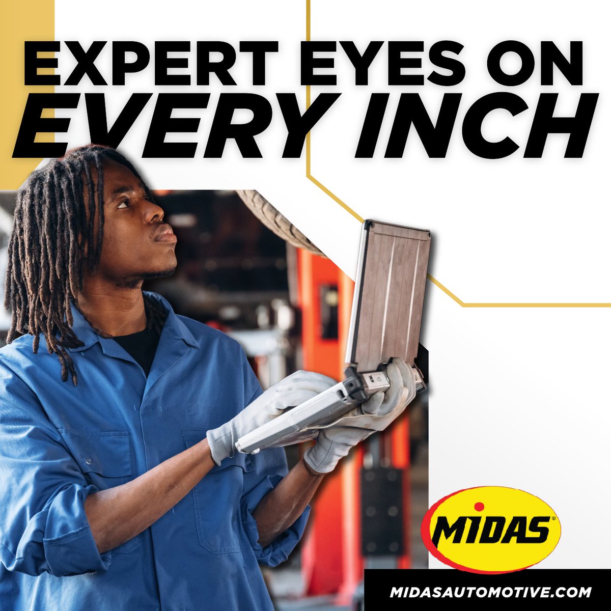 Expert Eyes Every Inch 🔍

Get a clear picture of your car's health with a Midas Touch Courtesy Check. Honest service you can trust.

Visit Midas: midasautomotive.com

#MidasTouch #CarCare