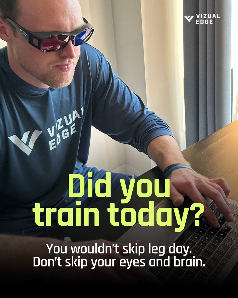 VizualEdge's tweet image. Your eyes and brain are muscles too.
Tracking. Reaction time. Processing speed.
They only improve with reps.. and with Vizual Edge.

Consistency builds strength. Strength builds confidence. Confidence wins games.

Open a Vizual Edge session. Get your reps in.

#VisionTraining