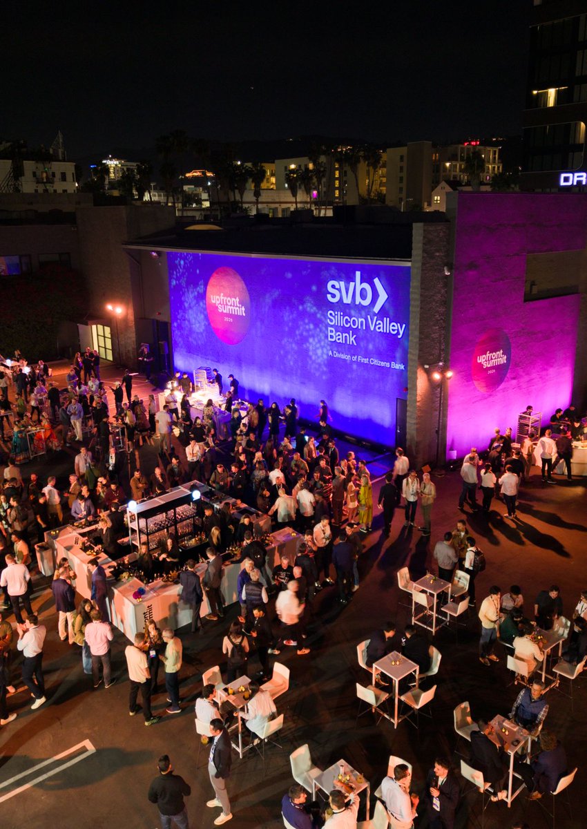 SiliconVlyBank's tweet photo. The annual #UpfrontSummit brings together a great group of investors, entrepreneurs and other business leaders to discuss the future of tech innovation.
We were proud to be a Diamond Sponsor this year and to host the summit’s closing party.
https://t.co/kB7mLptH6W @upfrontvc https://t.co/zu0JvLUnZl