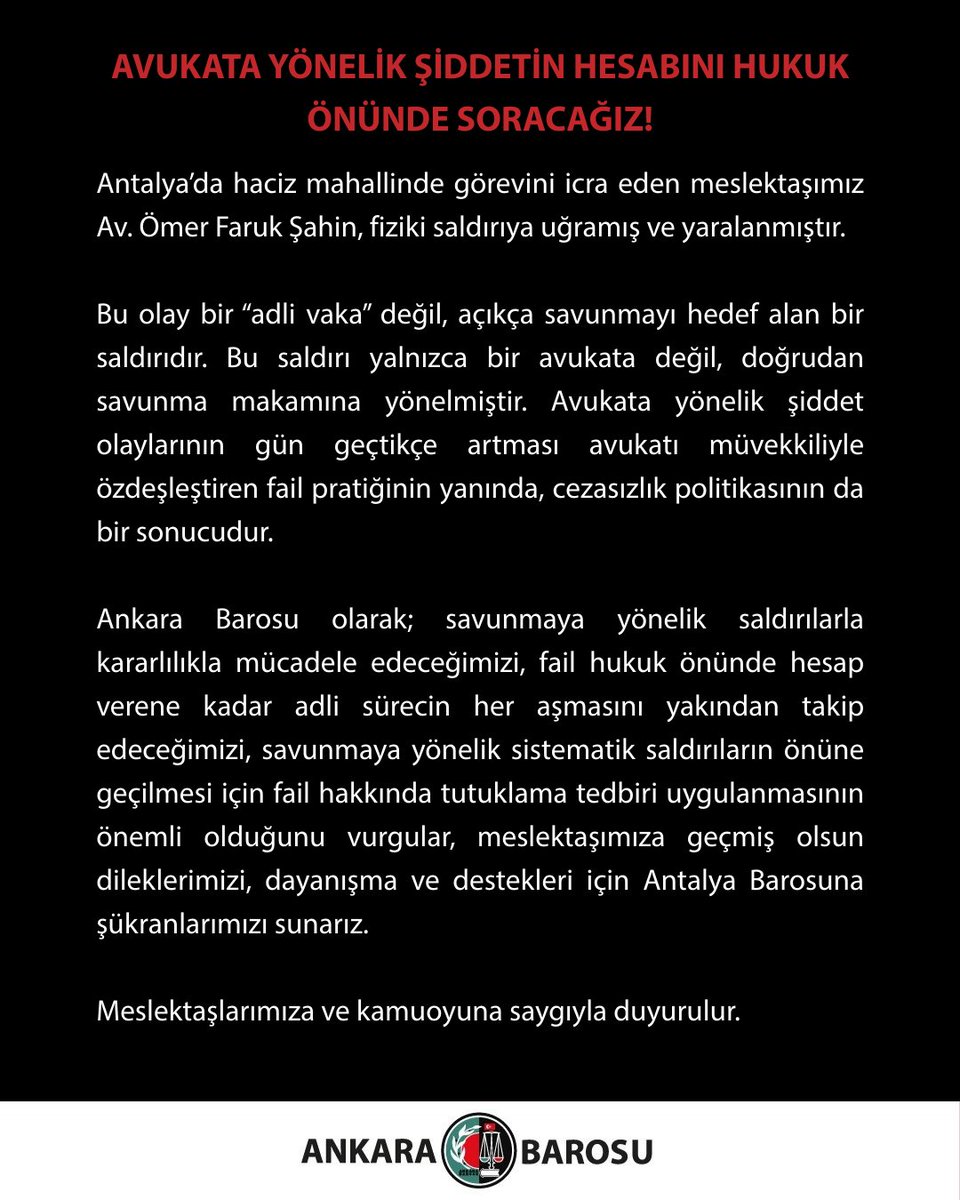 Ankara Barosu tweet media