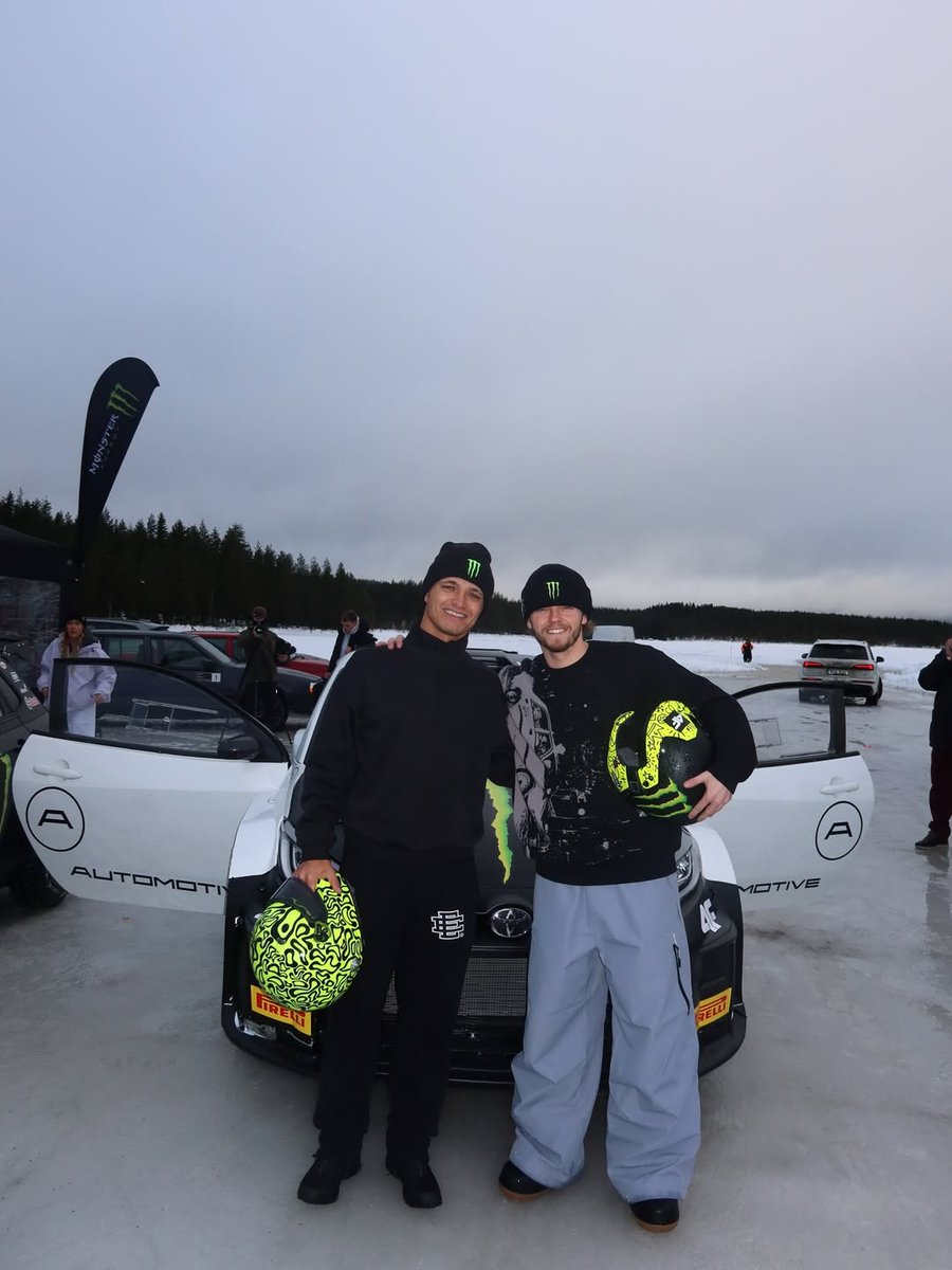 CarburandoTV's tweet image. 🙌 El campeón del mundo, con dos que de derrapar saben un poco…

👉 Antes del comienzo de la temporada de la @F1, Lando Norris pasó una jornada a puro rally en Suecia con Oliver y Petter Solberg.

#Rally #Norris #Solberg