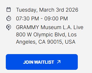 saturninabeat's tweet photo. 🎸🎶#JeffSatur is in NYC, today's upcoming presentation did SOLD OUT🥳

We can't wait to watch (hopefully) his performance at #GrammyMuseum (🙏🥹for general audience at any platform for international fans)🔥

Data: https://t.co/78NddLwVPY

#JeffSaturAtGrammyMuseum #GlobalSpinLive https://t.co/gksOWdr1LC