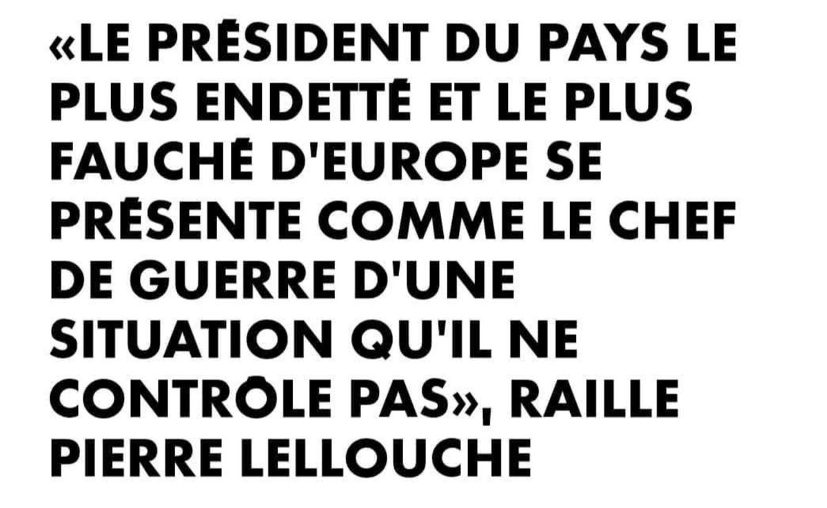 DidierCOURTADE1's tweet photo. Comme il a 100 fois raison 👍 https://t.co/AP4i1SAm8U