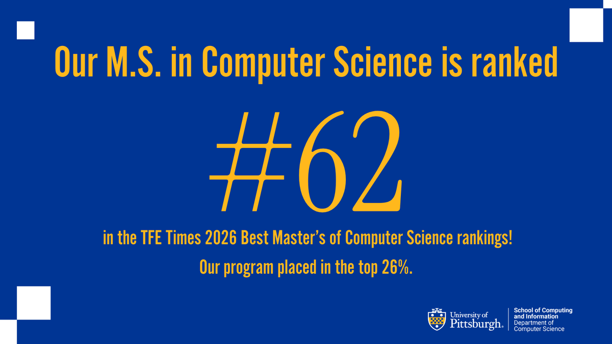 School of Computing and Information tweet media