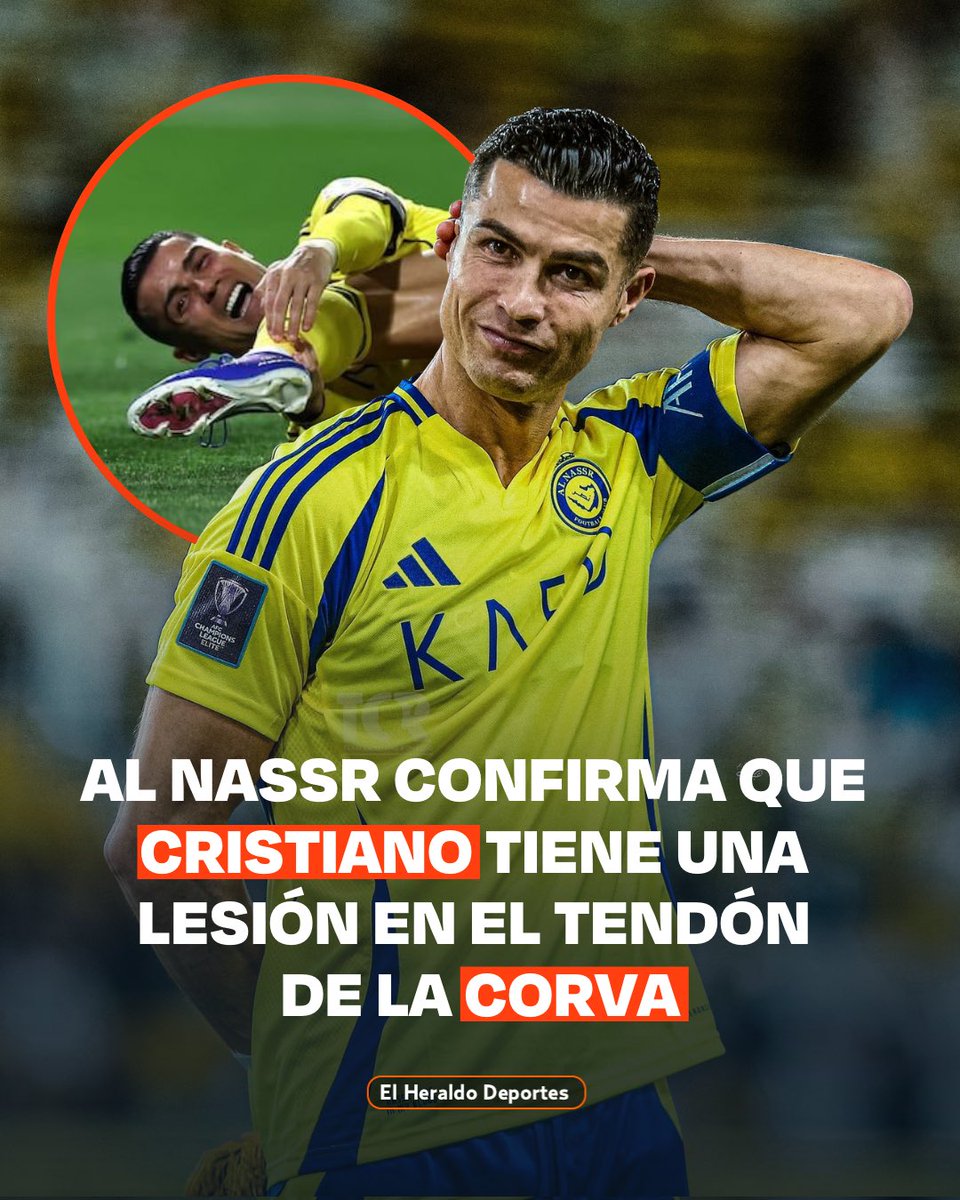 ¡Podría no venir a México! 🥲🇲🇽

Cristiano Ronaldo sufrió una lesión en el tendón de la corva tras el duelo ante Al Fayha. La molestia encendió las alarmas en Al Nassr, que ahora teme perder a su máxima figura en un momento clave. 🙃

La presencia del máximo ídolo del fútbol en
