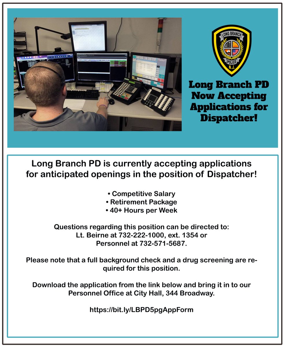 Long Branch Police tweet media