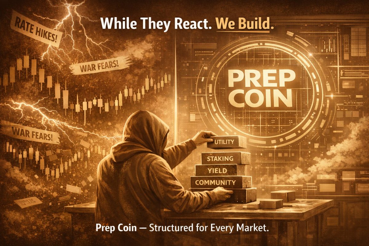 PREP COIN Built for the Builders
While the market reacts to headlines, rate decisions, and geopolitical noise

Prep Coin isn’t about hype cycles It’s about:
• Sustainable staking rewards
• Long term ecosystem growth
• Real utility over short term speculation
• A community
