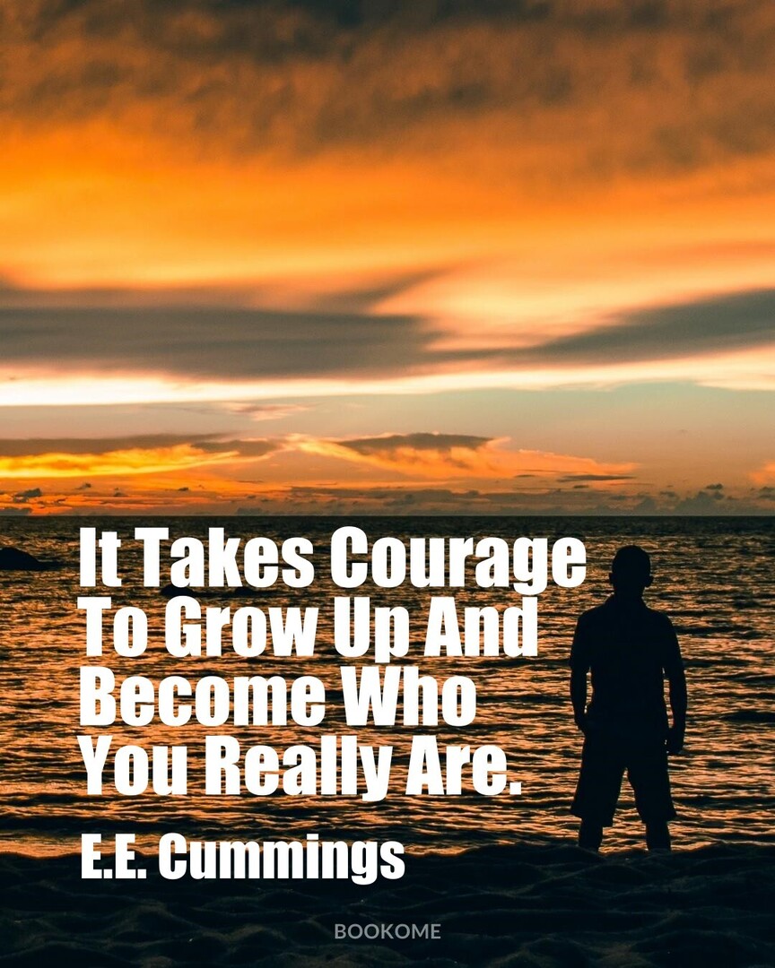 Wikbi_com's tweet photo. #PositiveQuotes #Inspirational #EECummings : It Takes Courage To Grow Up And Become Who You Really Are. https://t.co/uWp0YtVW1F