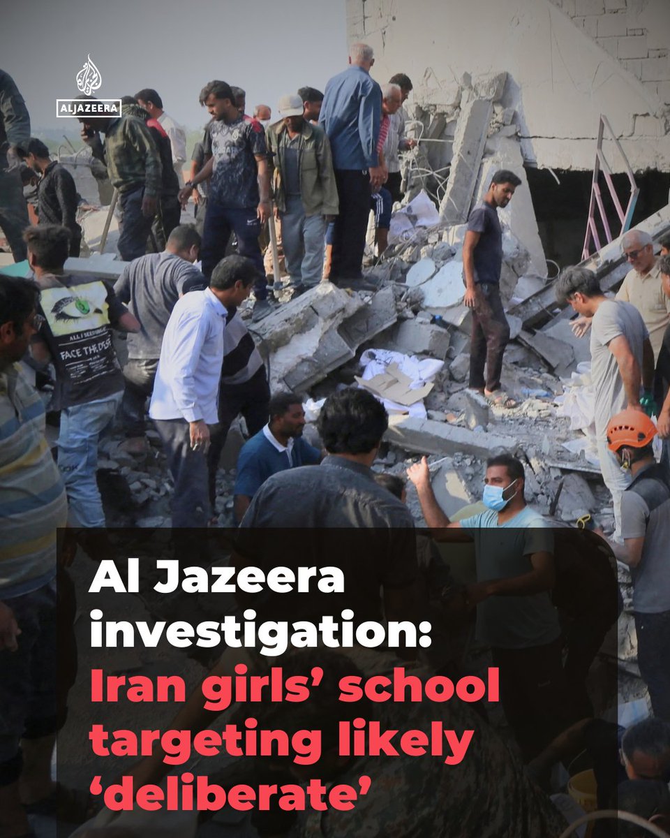 Al Jazeera investigation raises fundamental questions over deadliest single attack of US-Israeli war on Iran that killed 165 schoolgirls and staff.

The findings reveal school separate from adjacent military site and questions the air attack pattern aje.news/9ni8de