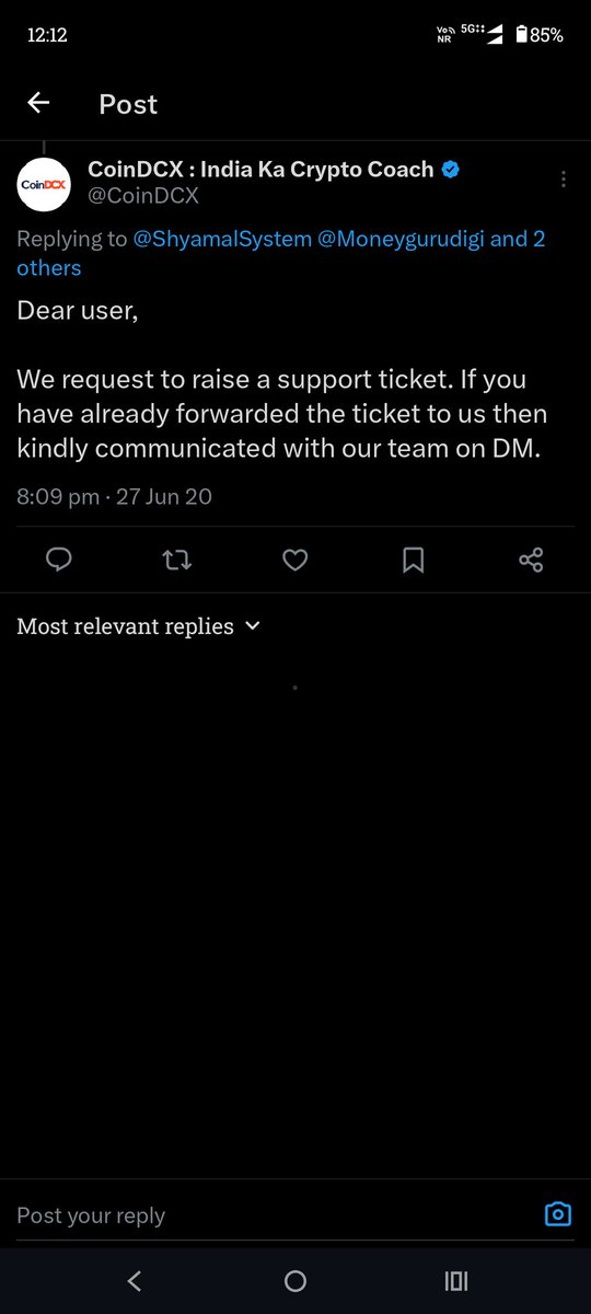 ShyamalSystem's tweet photo. @CoinDCX https://t.co/2Rkg0iPoW6