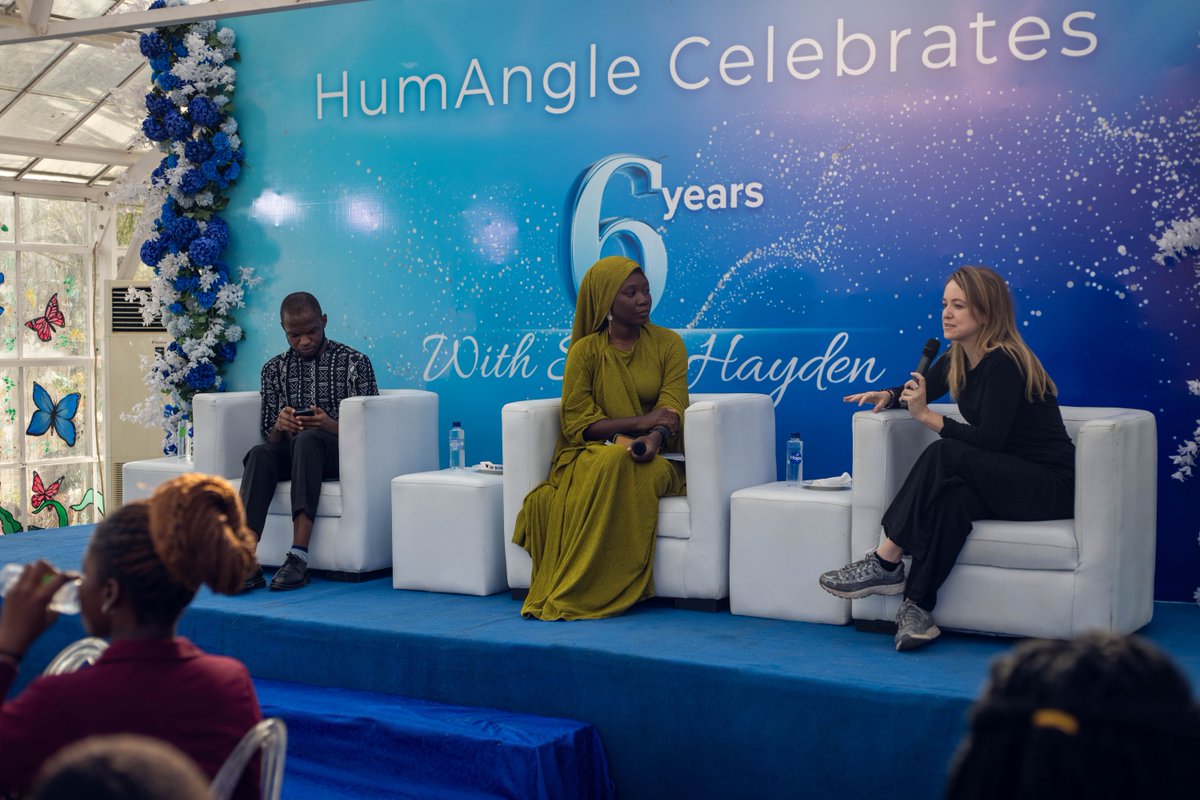 HumAngle_'s tweet photo. Photo recap of #HumAngleAt6 day one.
From immersive VR experiences, screenings, to a fireside chat with @sallyhayd, we had the privilege of hosting board members and supporters of HumAngle. https://t.co/EOYYF7IqPx