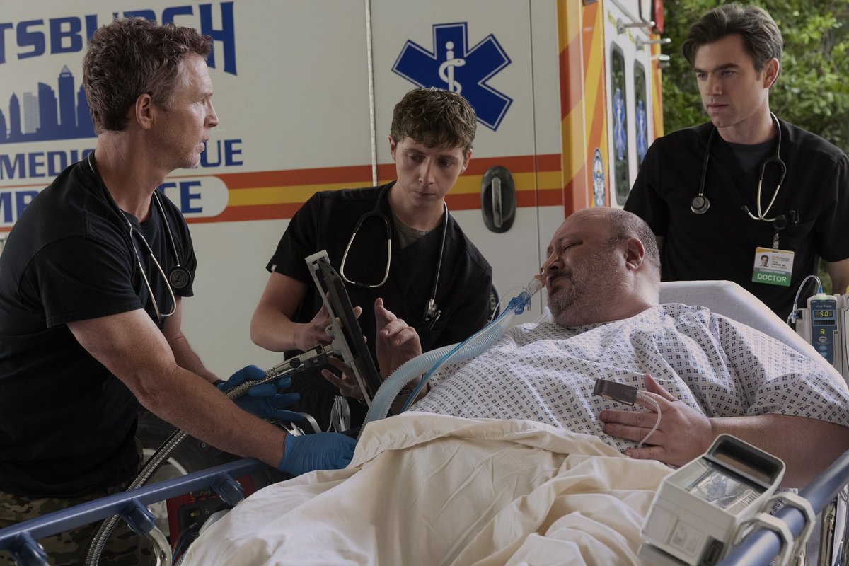 HowellHub43094's tweet photo. Good times with Whitaker and friends in The Pitt Season 2 Episode 9. https://t.co/COhUKUvn1E