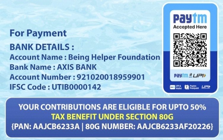 Being Helper Foundation tweet media