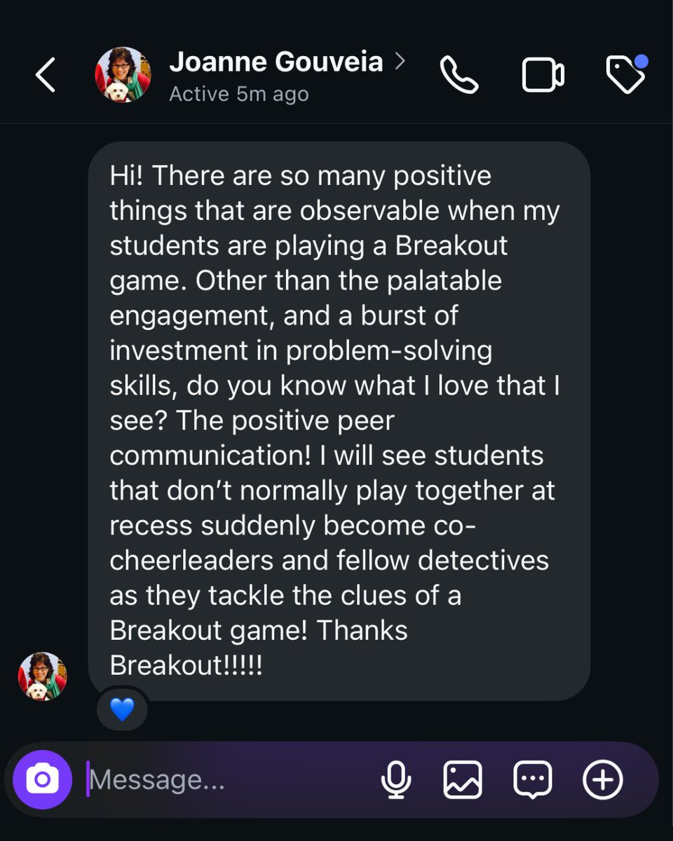 Breakout EDU tweet media