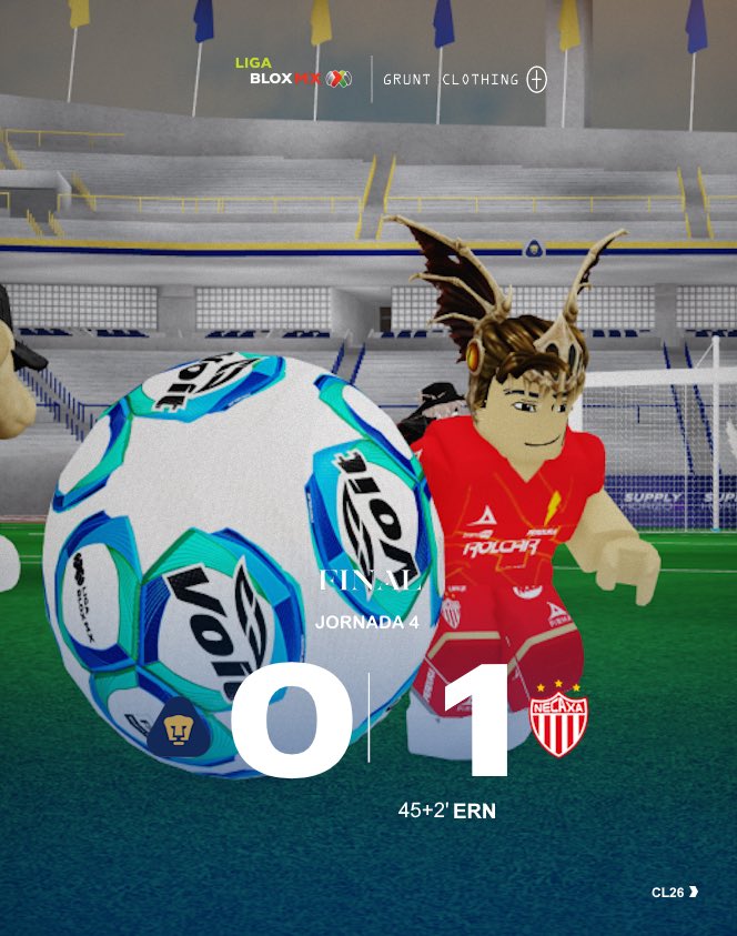 ligabloxmx's tweet photo. Rayos en C.U.⚡️
Necaxa sorprende y se lleva una victoria de oro como visitante.
 #Necaxa #LigaBloxMx #TemporadaXenX https://t.co/cRHPWDxE9K