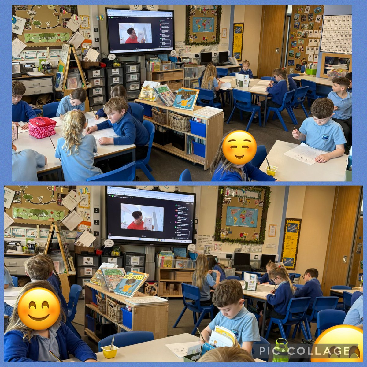 rhosstreet's tweet photo. Blwyddyn 2 enjoyed a virtual workshop with the author Ella McLoed and illustrator Rochelle Falconer based on their empowering book: Goldilocs, let me tell you my story. The class were also tutored how to draw bears. @Scholastic #RSSread #RSlit #RSSarts #RSScfw https://t.co/HPrgPxEitR