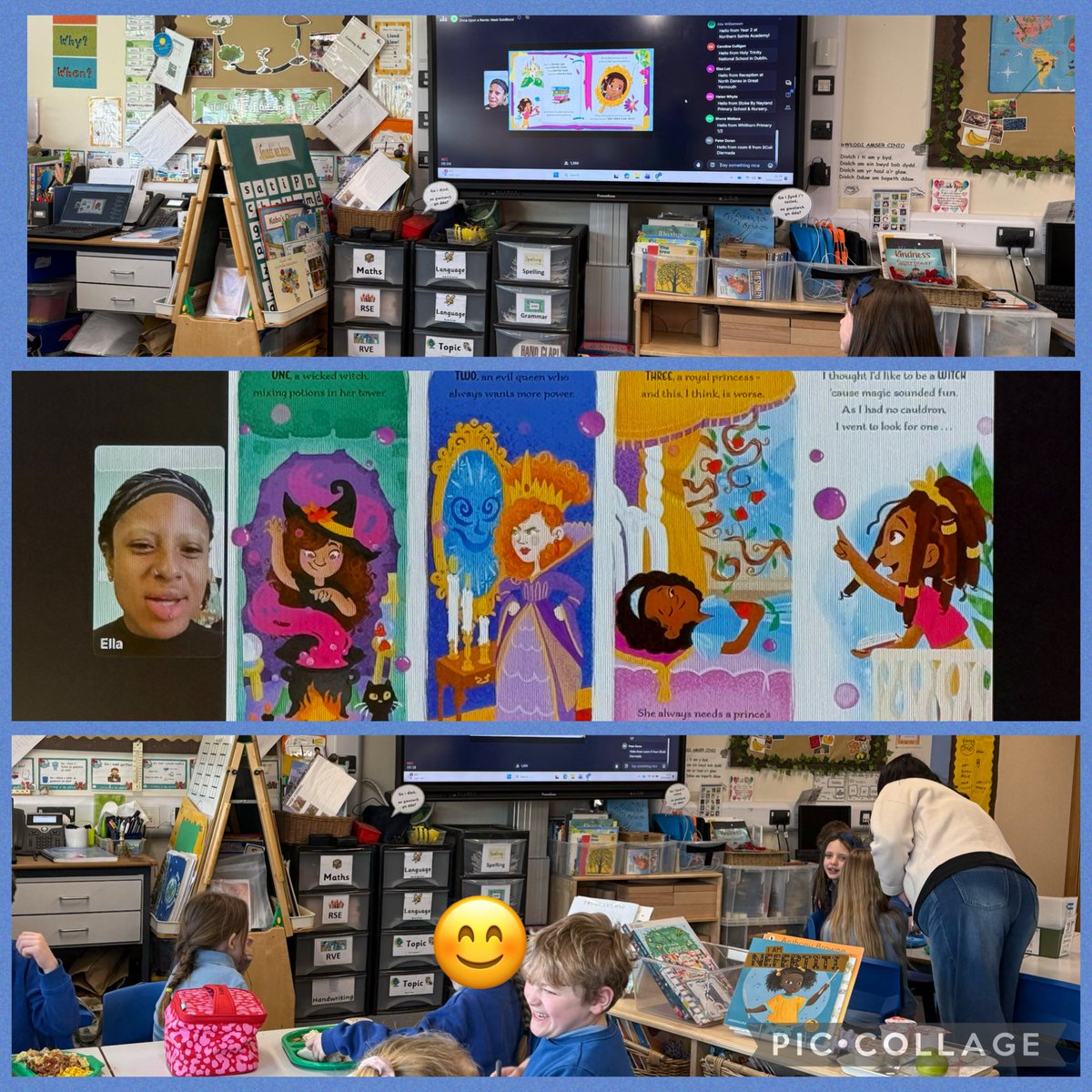 rhosstreet's tweet photo. Blwyddyn 2 enjoyed a virtual workshop with the author Ella McLoed and illustrator Rochelle Falconer based on their empowering book: Goldilocs, let me tell you my story. The class were also tutored how to draw bears. @Scholastic #RSSread #RSlit #RSSarts #RSScfw https://t.co/HPrgPxEitR