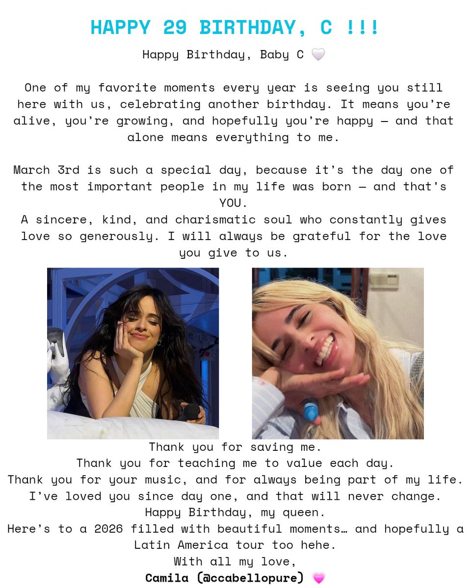 xoxitogirl's tweet photo. #HappyBirthdayCamila https://t.co/TYGEFdsIJU