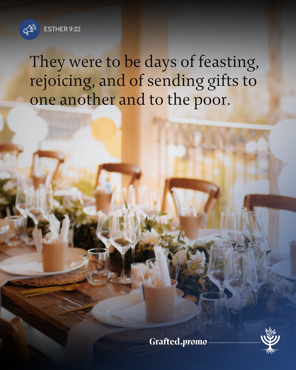 Today the Jewish people celebrate Purim, the Feast of Esther, a celebration of deliverance. In the book of Esther we read about righteous Mordecai and brave Esther, Jewish people willing to stand up to evil no matter the cost. Just before this verse about feasting it says, "the