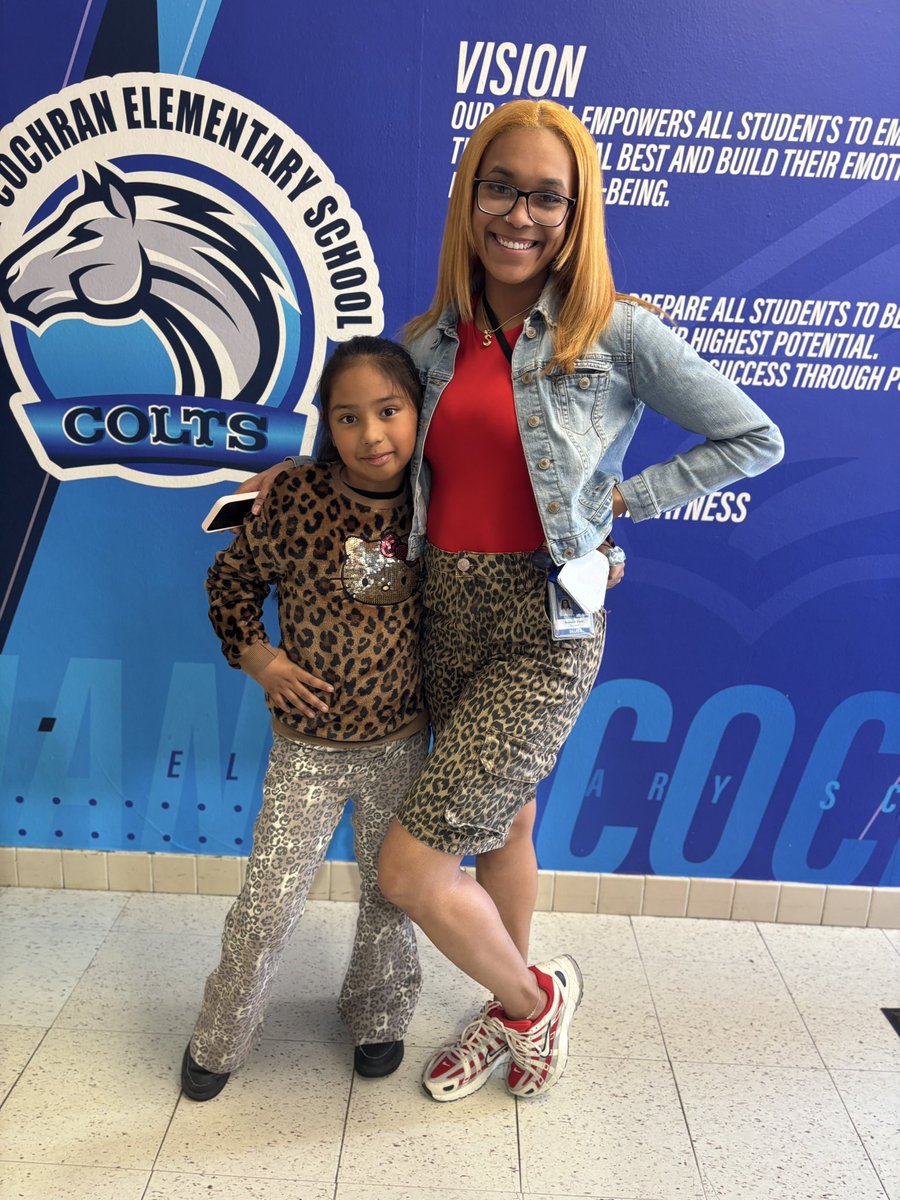 cochran_school's tweet photo. It’s a jungle out here… because we’re WILD about reading! 🐯🦓📖
Day 1 of Read Across America Week was animal prints and book character fun. Our Colts showed up ready to read!
Swipe for today’s pics!
#ReadingRocks #coltpride #Region4SayNoMore @EDAmaya04 @SHussainDISD https://t.co/Skm5DaAxkf