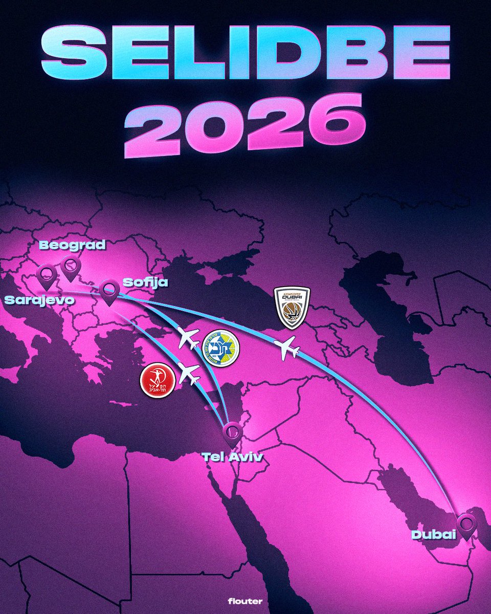 Hapoel Tel Aviv, Maccabi i Dubai BC do kraja sezone na neutralnim lokacijama ✈️😲

Hapoel Tel Aviv ➡️ Sofija
Dubai ➡️ Sarajevo
Maccabi Tel Aviv ➡️ Beograd