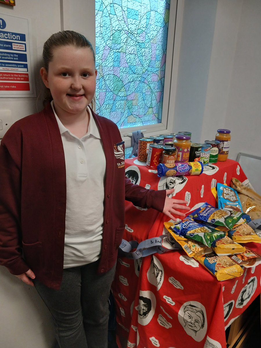 StMarksPrimary's tweet photo. St Mark’s Family a huge thanks for the generous donations to our school and St Vincent’s Foodbank this Lent. Your kindness is already making a BIG difference. Our children are also creating cards for those who are lonely in our parish as part of the To the Heights campaign. https://t.co/UCCUm0jptV