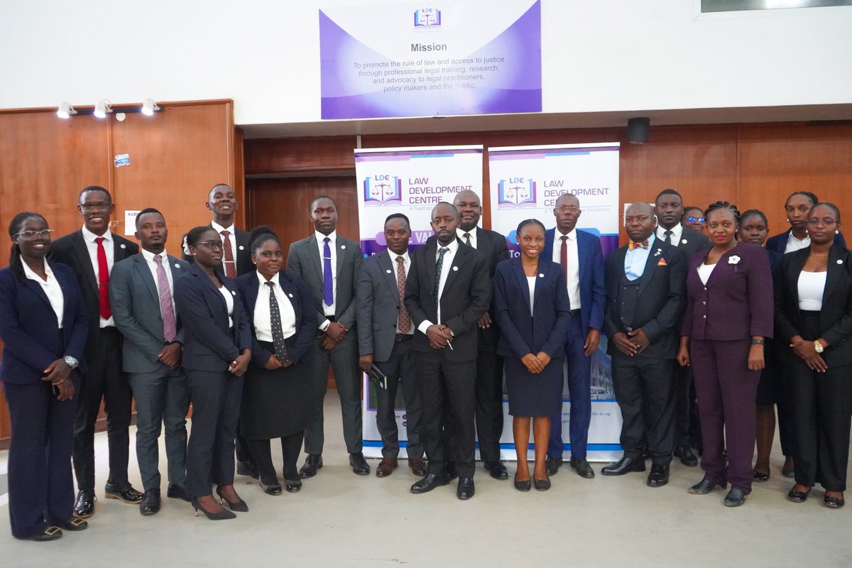 LDC_Uganda's tweet photo. Today, the Secretary/ Head Human Resource &amp; Administration, Mr. Hamis Ddungu Lukyamuzi, presided over the swearing in ceremony of the newly elected student guild leaders across all our campuses. He encouraged them to be servant leaders and focus on academics as well. https://t.co/xiEIPl30sY