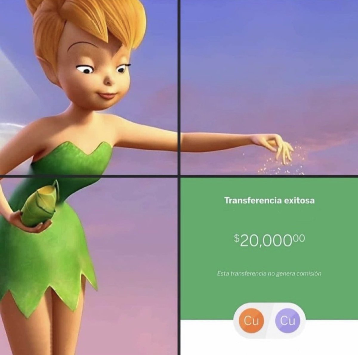 Polvito de hada para que te caiga una transferencia de la nada ✨✨