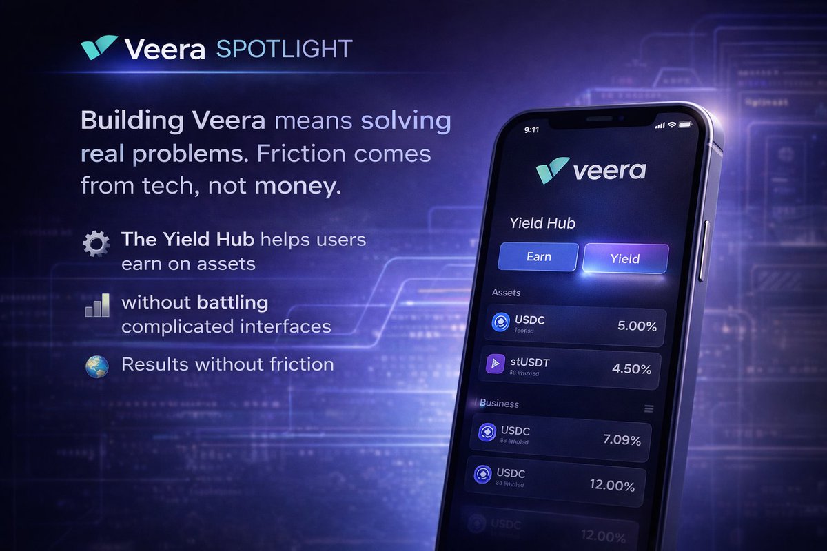 Davies4190's tweet image. Markets move fast. Attention moves faster.🫠
What lasts? Solid infrastructure and clean user flow.✌️

@On_Veera is focused on making digital asset management feel simple, not stressful.✅

Less friction. More control. Built for real users. ⚡
#Veera #defi