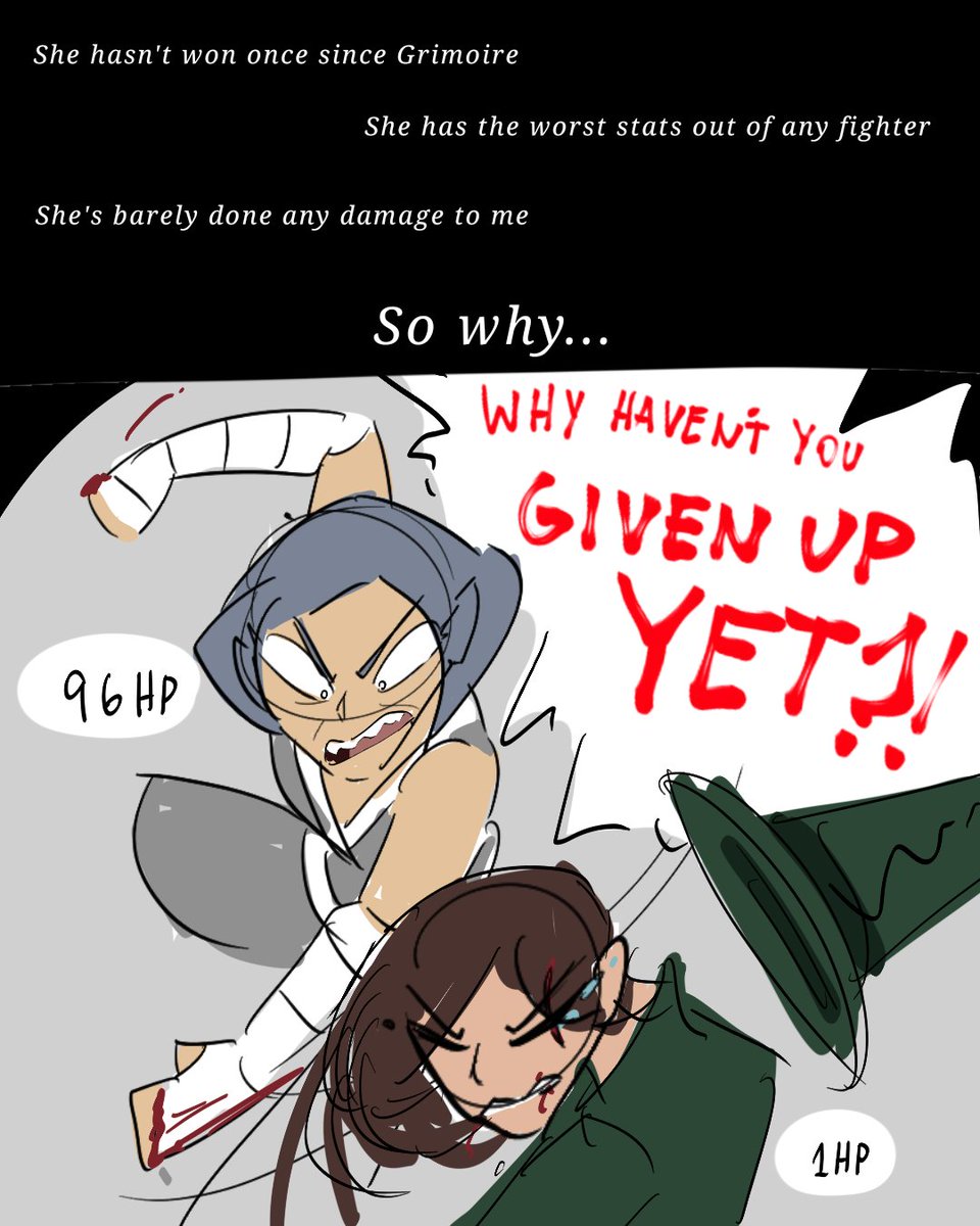 SentryDraws's tweet image. She never knows when to quit, huh