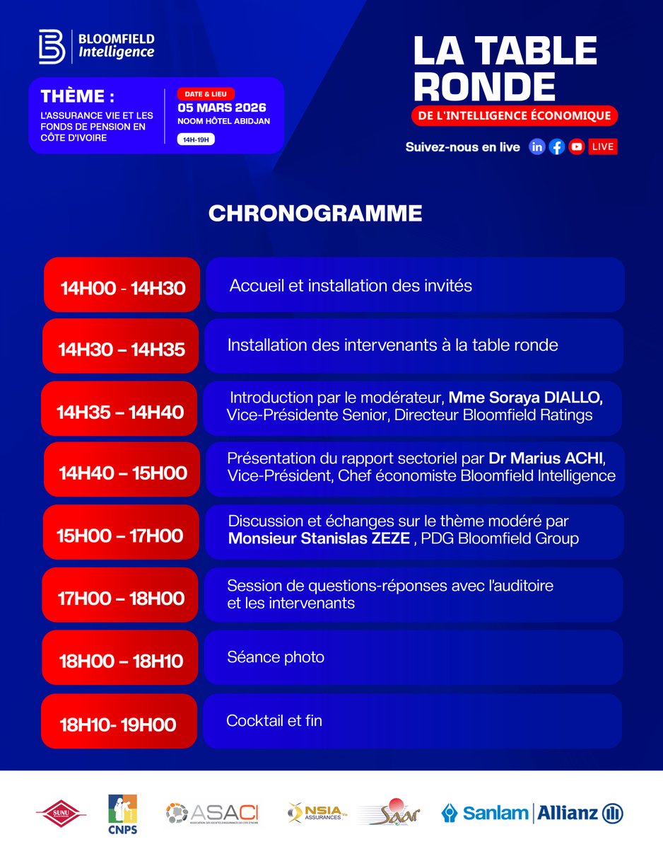 Ne manquez pas la Table Ronde de l'intelligence économique ce 05 mars !Découvrez le programme complet et réservez votre place dès maintenant pour participer aux échanges.Inscrivez-vous ici :forms.gle/DvD5qCugvBj4KG
