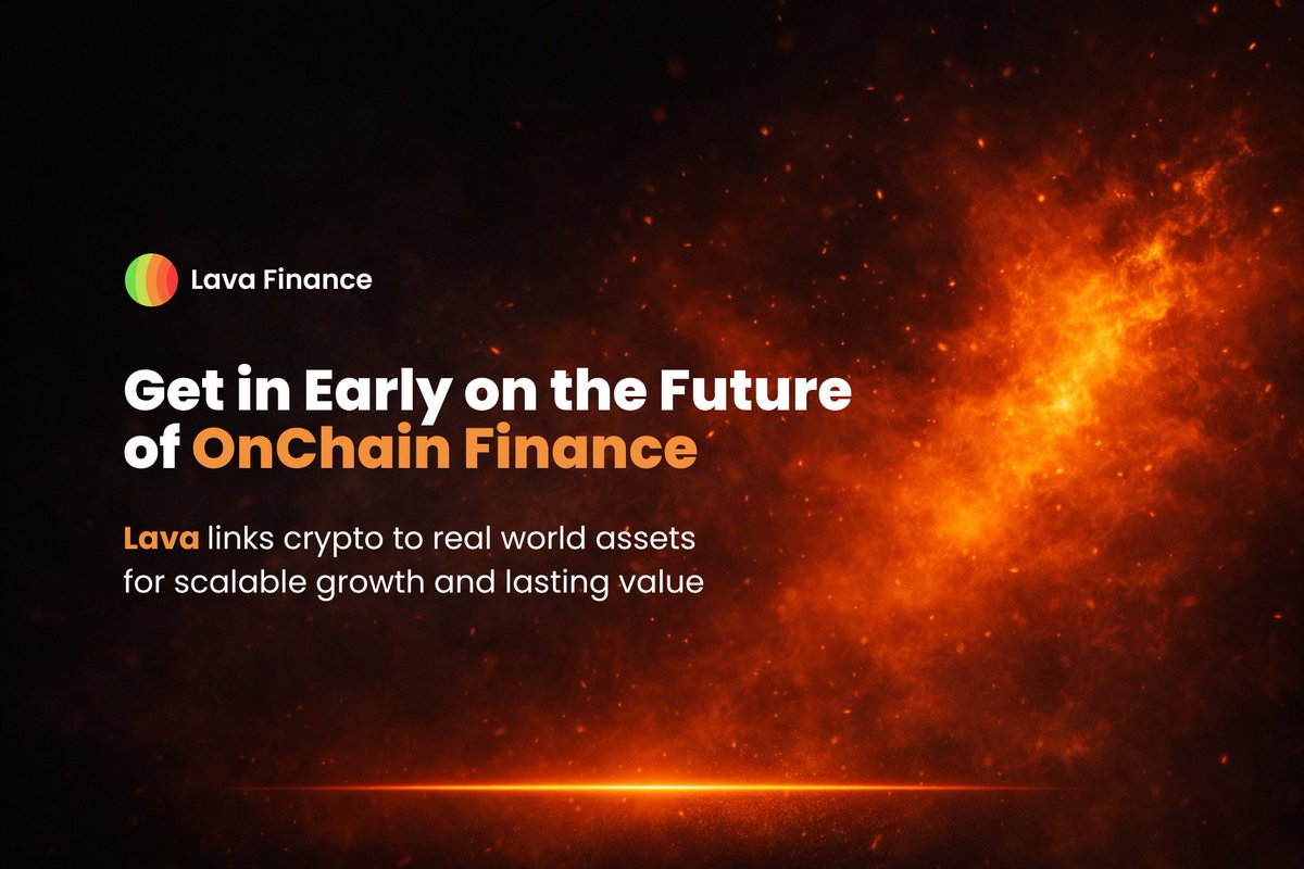 Every cycle rewards those who recognize real infrastructure early. 

By the time it becomes obvious to everyone, most of the upside has already been captured.

Lava is building around aggregation, tokenized stocks and real yield mechanics that are designed to connect crypto