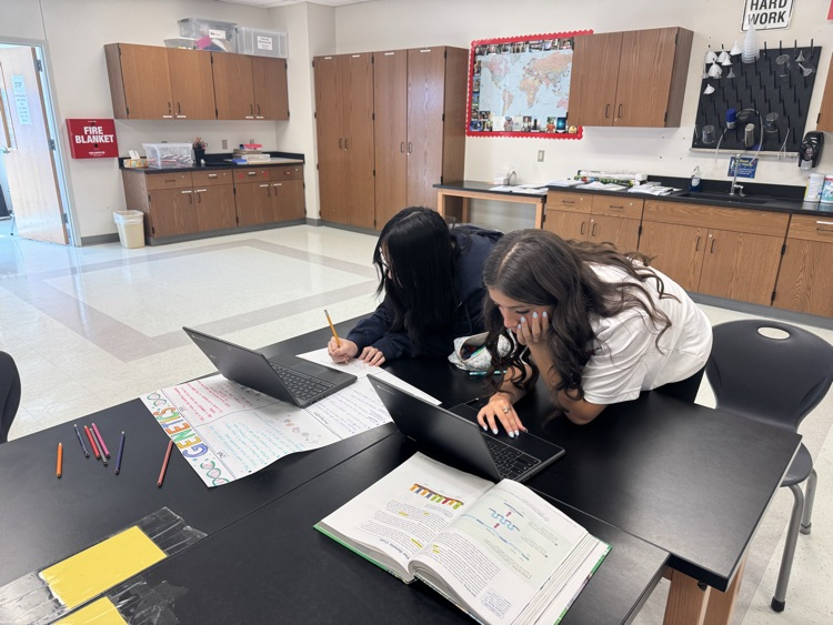 VMHSEagles's tweet photo. Today, during Power Hour, Mr. Clarks's students worked on perfecting their genetics posters. https://t.co/e4hWJ9yk1x