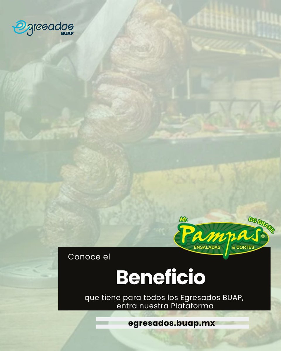 🚨 Nuevo beneficio 🚨

Hazlo válido presentando tu credencial de Egresado BUAP 🐺