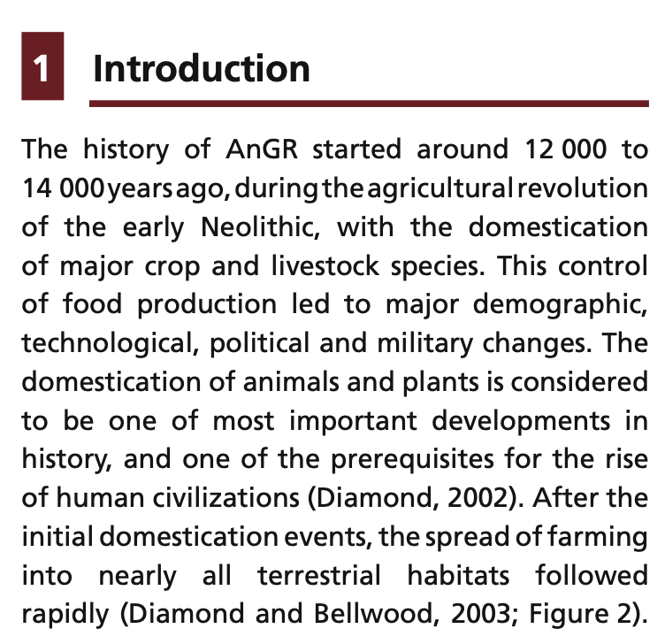 pigprof's tweet photo. insane human claims 1/x  

from the FAO commission on genetic resources (2007)

"AnGR" = Animal Genetic Resources

this intro gives me AnGR thats for sure https://t.co/hfJP6G2LZ4